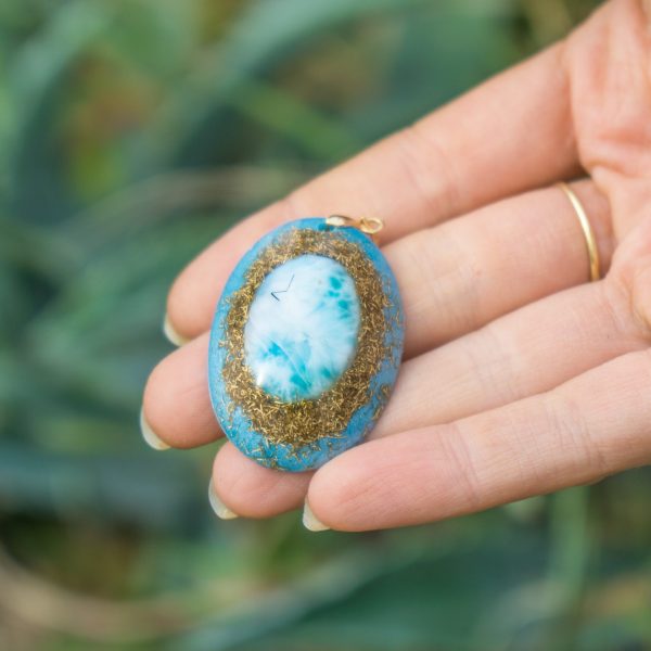 Ciondolo Orgone con larimar